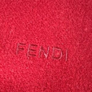 Fendi Cravatte Deep Wool Scarf